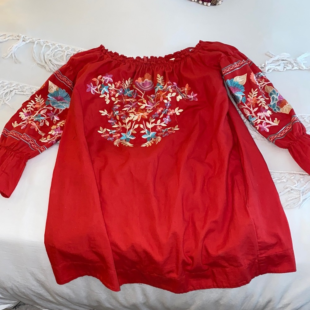 Free people Red off the shoulder dress